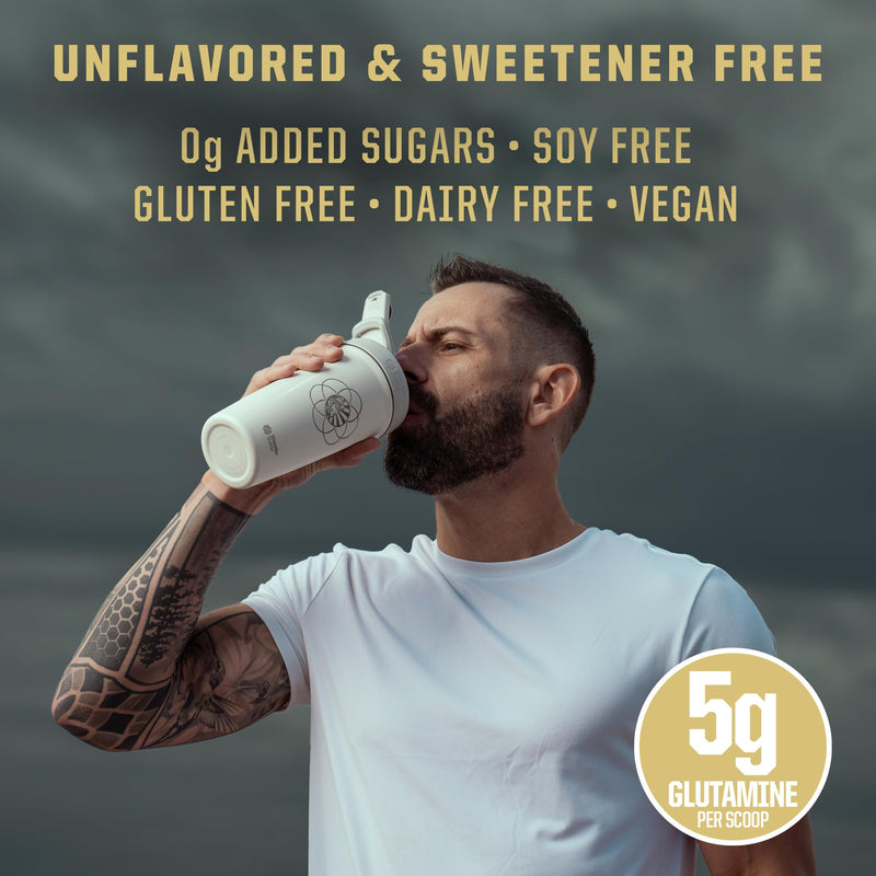 [Australia] - Glutamine Powder L-Glutamine Supplement Support Muscle Recovery Gut Health Support Reduce Soreness Amino Acids Boost Protein Synthesis Accelerates Recovery Post-Workout 100 Servings Unflavored 