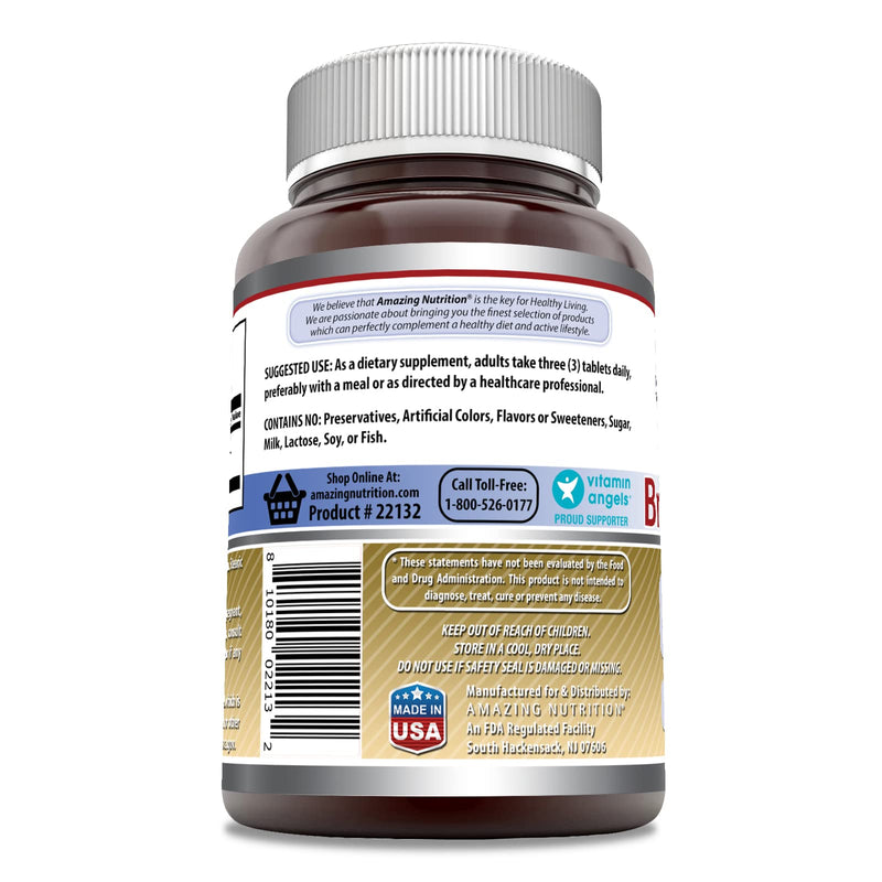 [Australia] - Amazing Formulas Brewers Yeast 1500mg Per Serving 240 Tablets Supplement | Non-GMO | Gluten Free | Made in USA 240 Count 