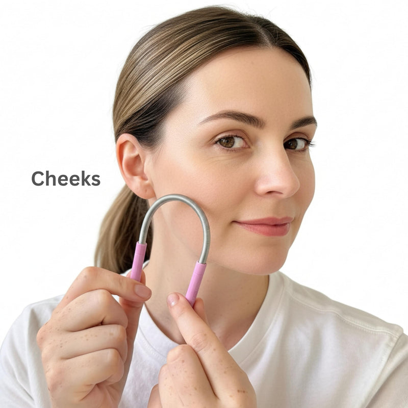 [Australia] - Bellabe Facial Hair Remover for Women, Made in USA, Spring Hair Remover for Face and Chin, Gentle Spring Facial Hair Remover Tool for Facial Hair Removal, Chin Hair Remover for Women Face 