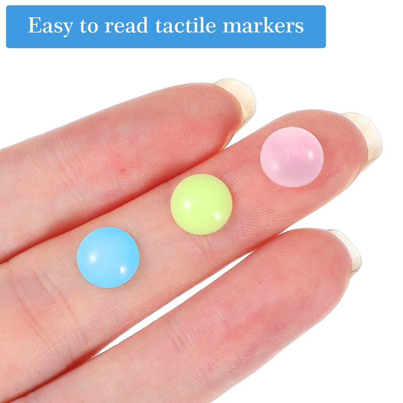 300 PCS Bump Dots for Visually Impaired Low Vision Aids Braille Stickers for Macular Degeneration Elderly Blind