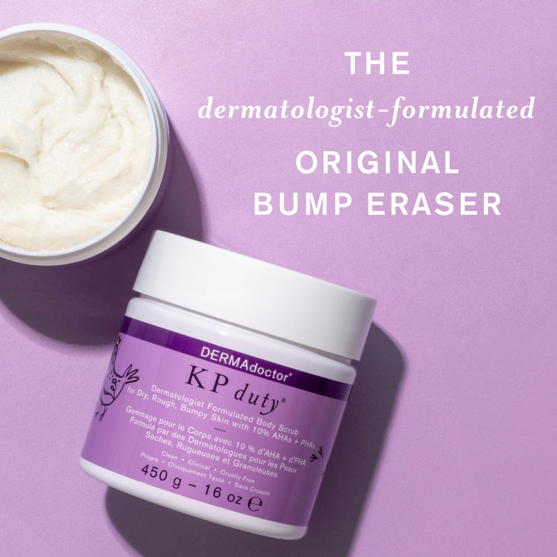 [Australia] - DERMAdoctor KP Bump Eraser Body Scrub Dermatologist Formulated Exfoliant | Keratosis Pilaris Treatment For Dry And Bumpy Skin 10% AHAs + PHAs - 16 fl oz KP SCRUB 16 OZ 