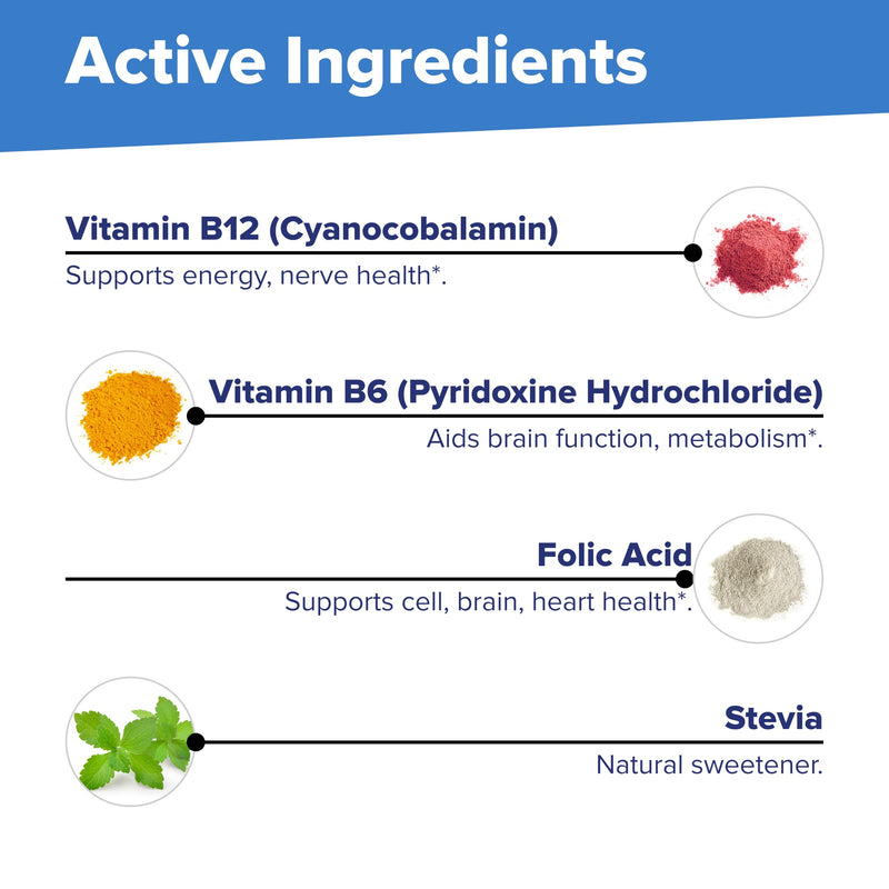 Superior Source No Shot Vitamin B-12 Cyanocobalamin 10000 mcg, B-6, Folic Acid 1200 mcg - Support Brain & Heart Health - Aids Natural Energy Levels - 60 Sublingual Dissolving Tablets | Sublingual B-12 Methylcobalamin Formula with B-6 and Folic Acid Sup...