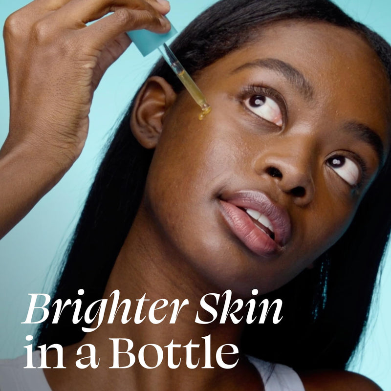 TULA Skin Care Brightening Treatment Drops - Vitamin C Serum, Brightens the Look of Dull Skin & Dark Spots, 1 fl oz.