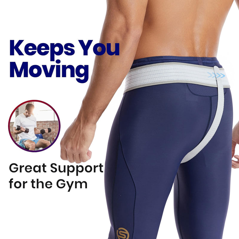 [Australia] - gagaiuco hernia belt; Inguinal hernia belt for men and women - hernia band inguinal hernia bandage can be worn left and right - flexible adjustable inguinal hernia belt-S S 1 