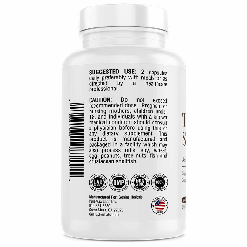 [Australia] - Thyroid Support - Advanced Formula with Iodine, Supports Metabolism & Energy, Supports Healthy Thyroid. Non-GMO Thyroid Supplement - 60 Capsules 