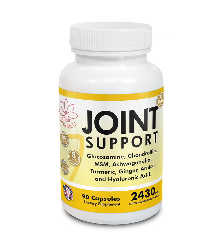 [Australia] - Joint Support - Glucosamine Chondroitin MSM Hyaluronic Acid Ashwagandha Turmeric Ginger Arnica - 2430mg Joint Support Supplement, Micronized, 90 Capsules. 