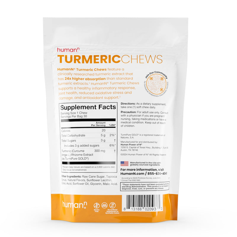 HumanN D3 + K2 & Turmeric Chews