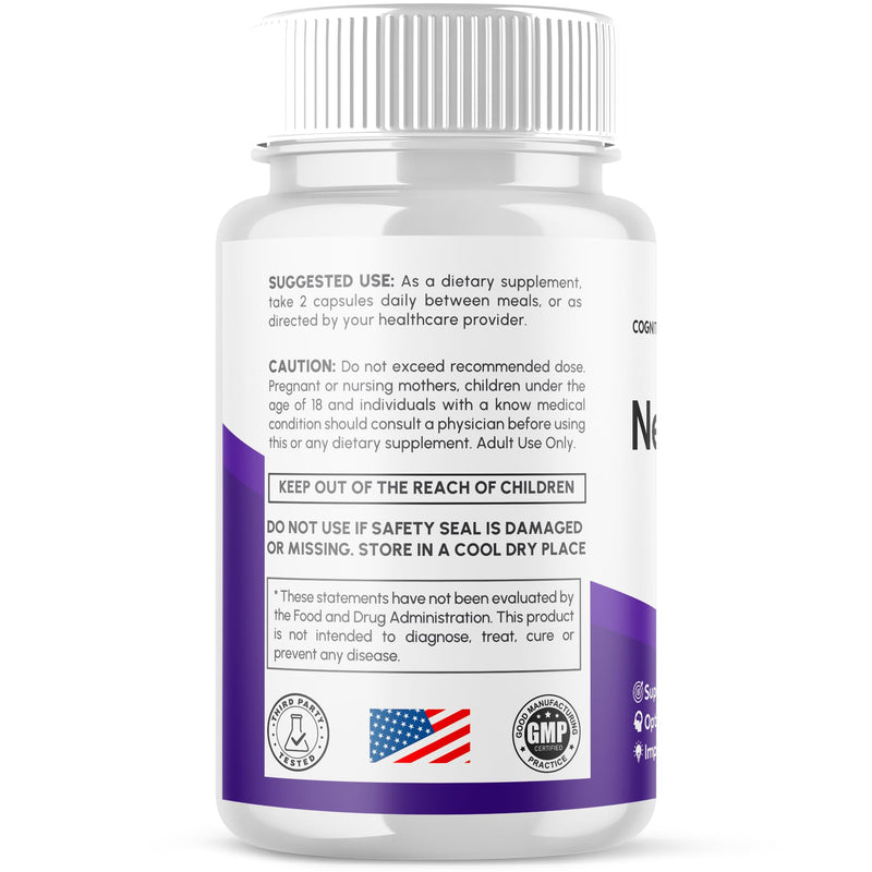(2 Pack) Neurocept Capsules, Official Neurocept Supplement (120 Capsules)