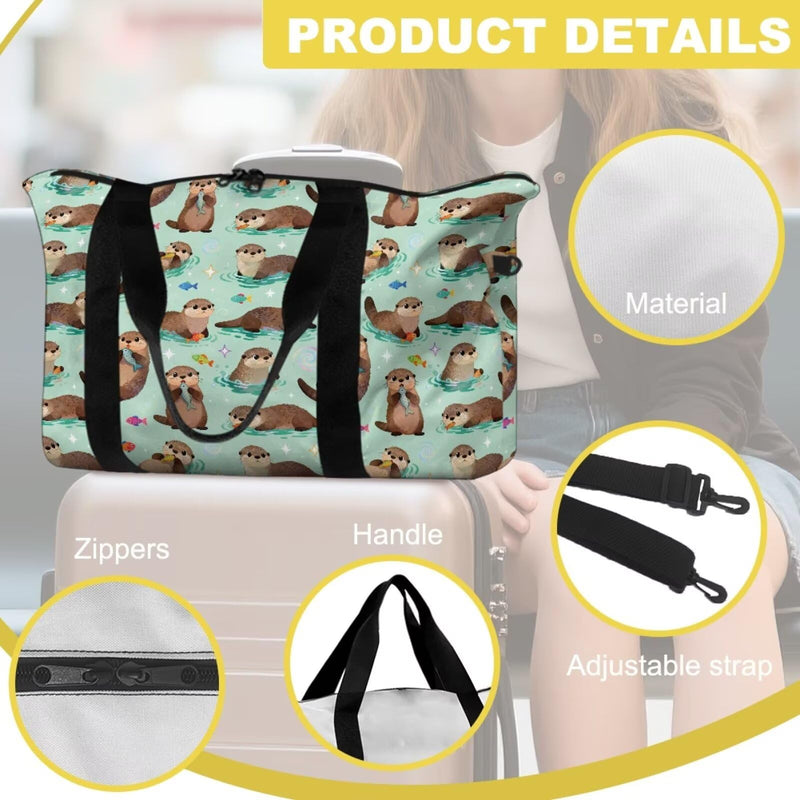 Otter Lightweight Foldable Collapsible Waterproof Travel Duffel Bag Gym Bags For Men Weekend Bag For Women Expandable Spacious Travel Duffel Bags Otter