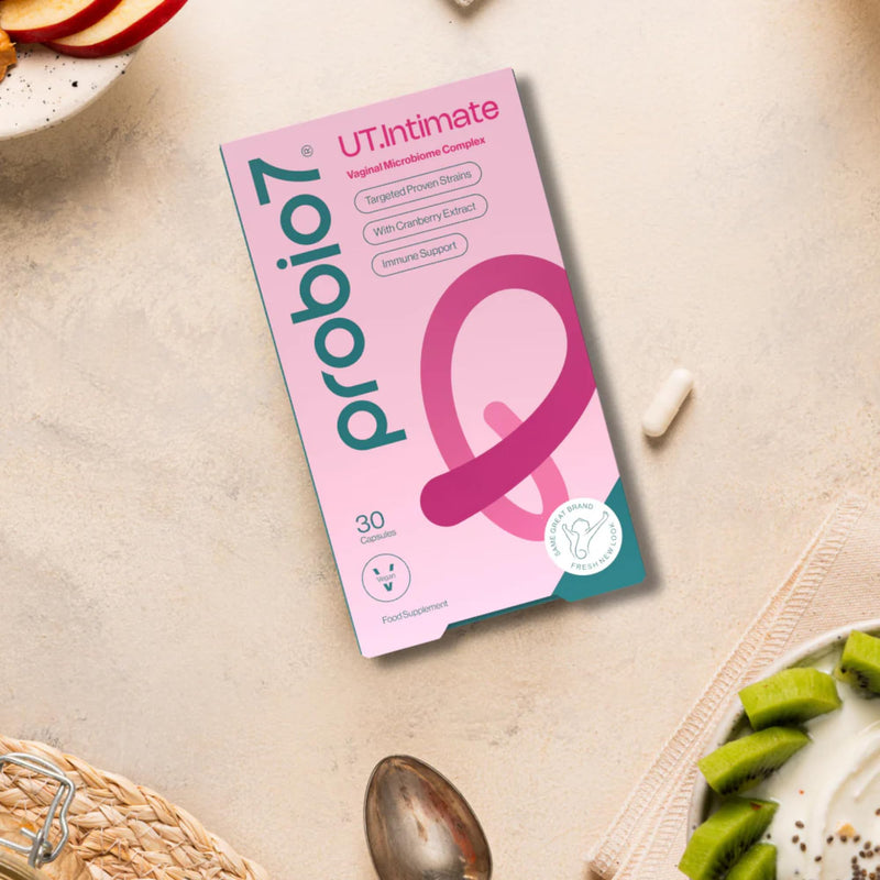 Probio7 Probiotics UT.Intimate - Daily Vaginal Probiotics Supplement | 10 Billion Friendly Bacteria with 3 Live Strains | Lactobacillus Rhamnosus, Gasseri & Crispatus with Vitamin C & E | 30 Capsules