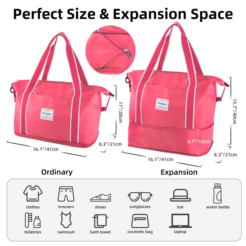 Travel Duffel Bag & Airtag Passport Holder Bundle
