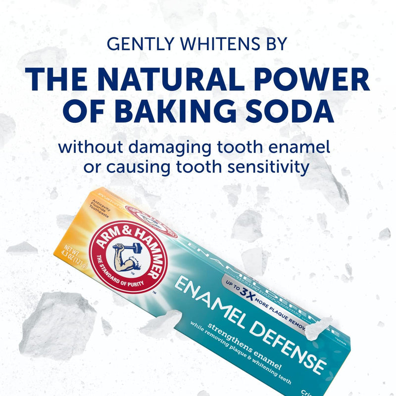 [Australia] - ARM & HAMMER Truly Radiant Whitening & Enamel Strengthening Fluoride Toothpaste, Fresh Mint, 4.3 oz (Pack of 5) 4.3 Ounce (Pack of 5) 