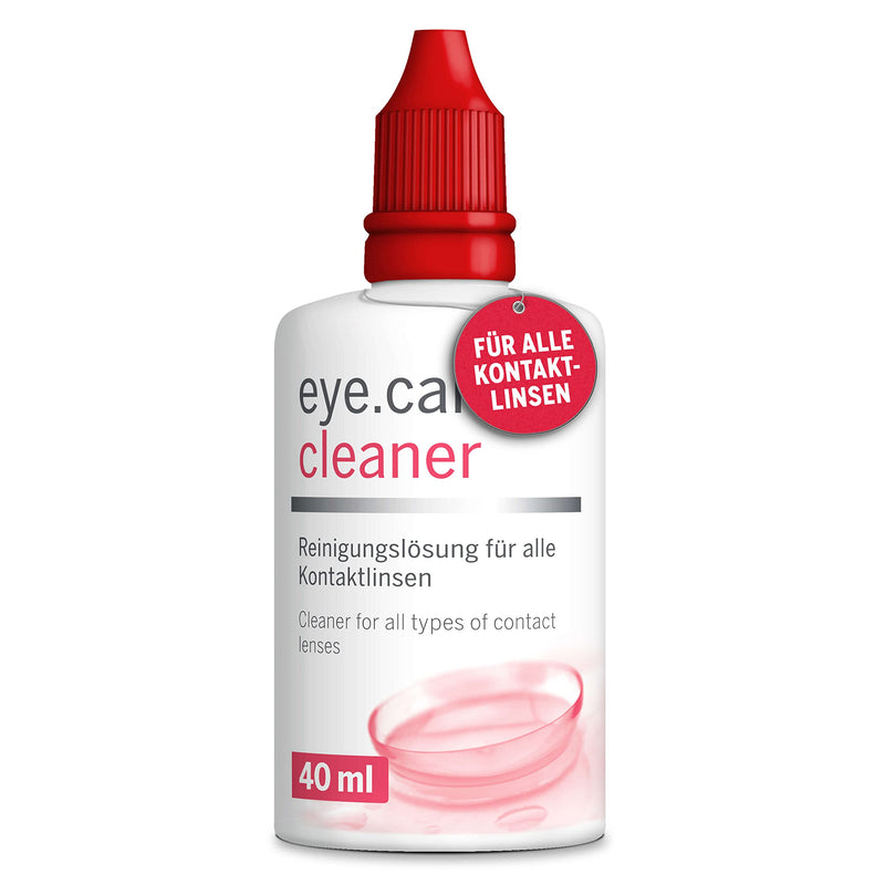 [Australia] - eye.care Cleaner lens cleaner for hard and soft contact lenses - alcohol-based - premium lens fluid for additional intensive cleaning of all contact lenses 40ml 