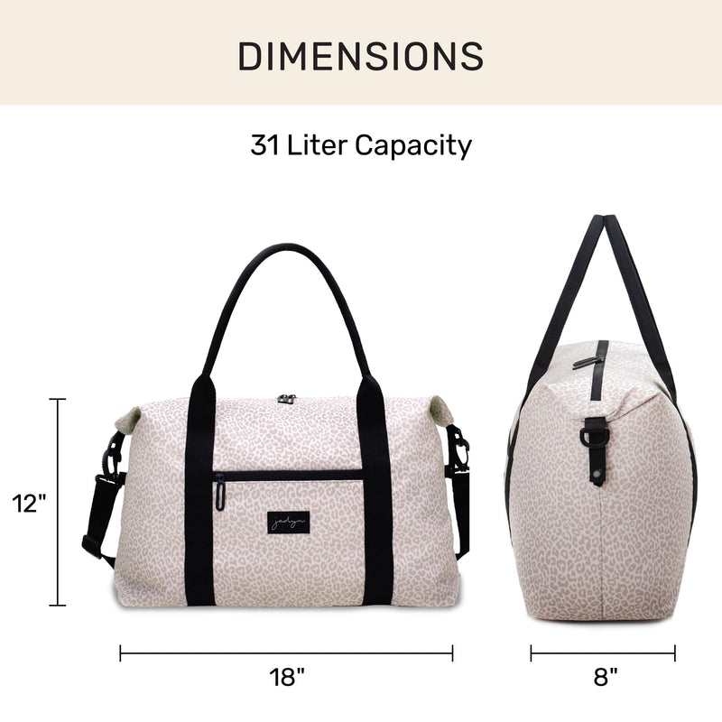 Lola Travel Bag, Weekender/Overnight Duffel, Gym Tote Bag for Women, Men Desert Leopard
