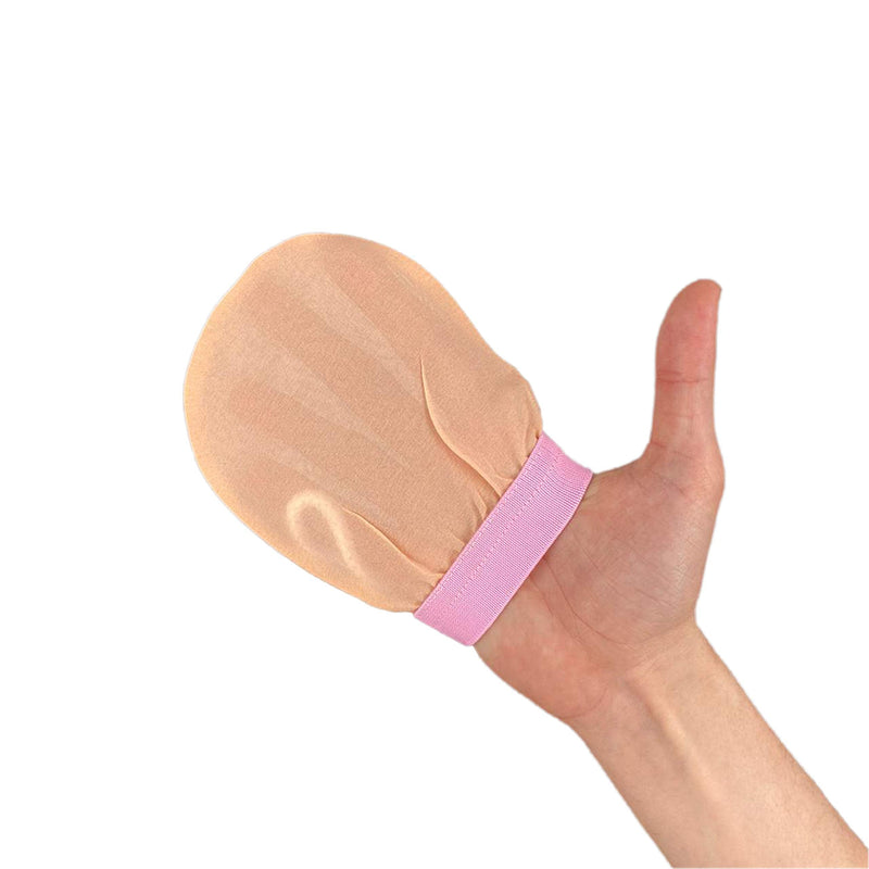 [Australia] - Feel Fine Turkish Exfoliating Glove Set - 100% Natural Plant Silk Hammam Kese for Body Exfoliation for Women & Men, Perfect for Shower, Bath & Spa (Pink & Light Pink) 