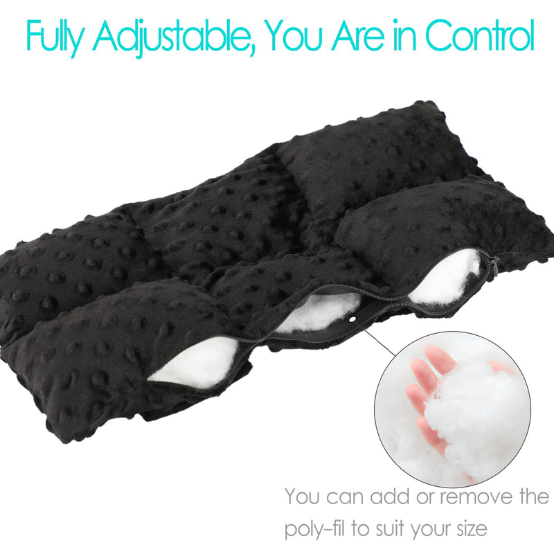 [Australia] - Ostomy Seat Belt Protector Stoma Seatbelt Pillow Ostomy Bag Covers Colostomy Pouch Supplies Post Surgery Recovery for Women Men Minky Dot Black 