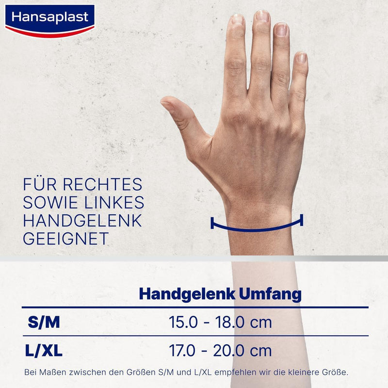 [Australia] - Hansaplast Performance wrist bandage, wrist support stabilizes & relieves the joint, wrist protector for right & left wrist supports active recovery, size L/XL 