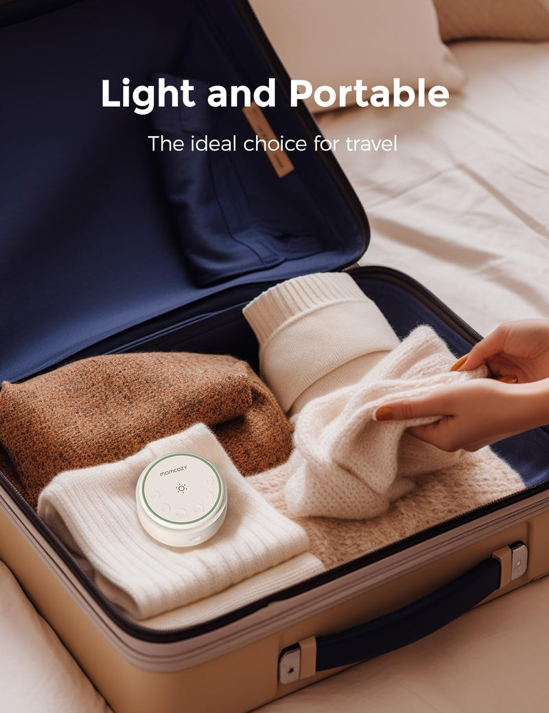 [Australia] - Momcozy Sound Machine for Baby-20 Soothing Sounds & Touch Light Portable White Noise for Kids & Adults for Sleeping Timer and Memory | Ideal Travel Companion & Nursery Must-Have & Outing Cold Light 