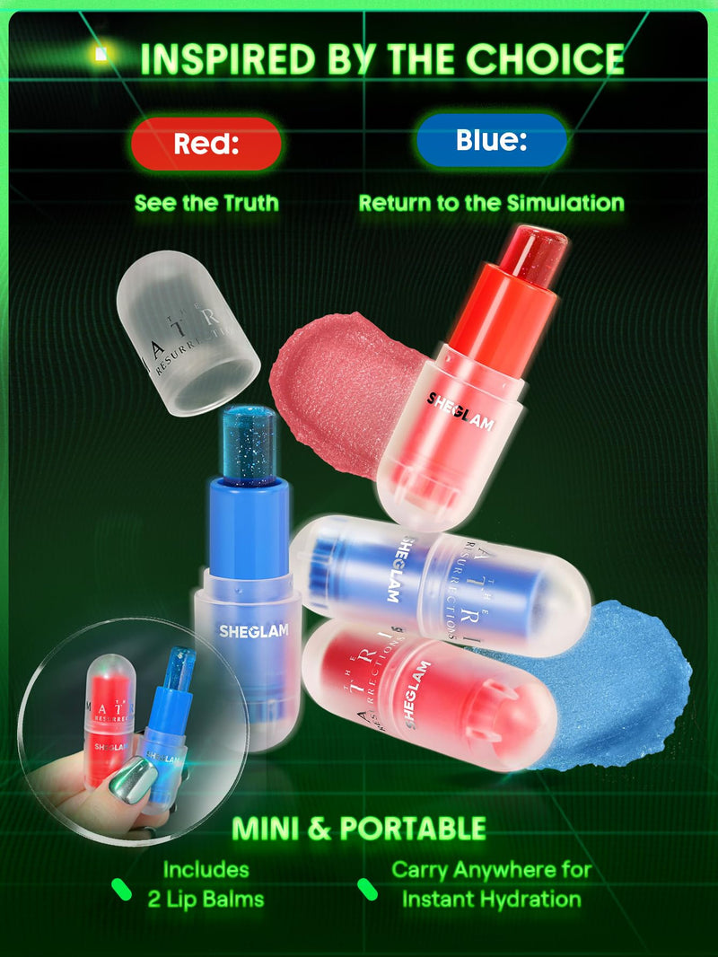[Australia] - SHEGLAM The Matrix Collection Set All in One Makeup Kit Includes Eyeshadow PaletteLip Balm Highlighter Lip Gloss Blush Make Up Gift Set for Women 