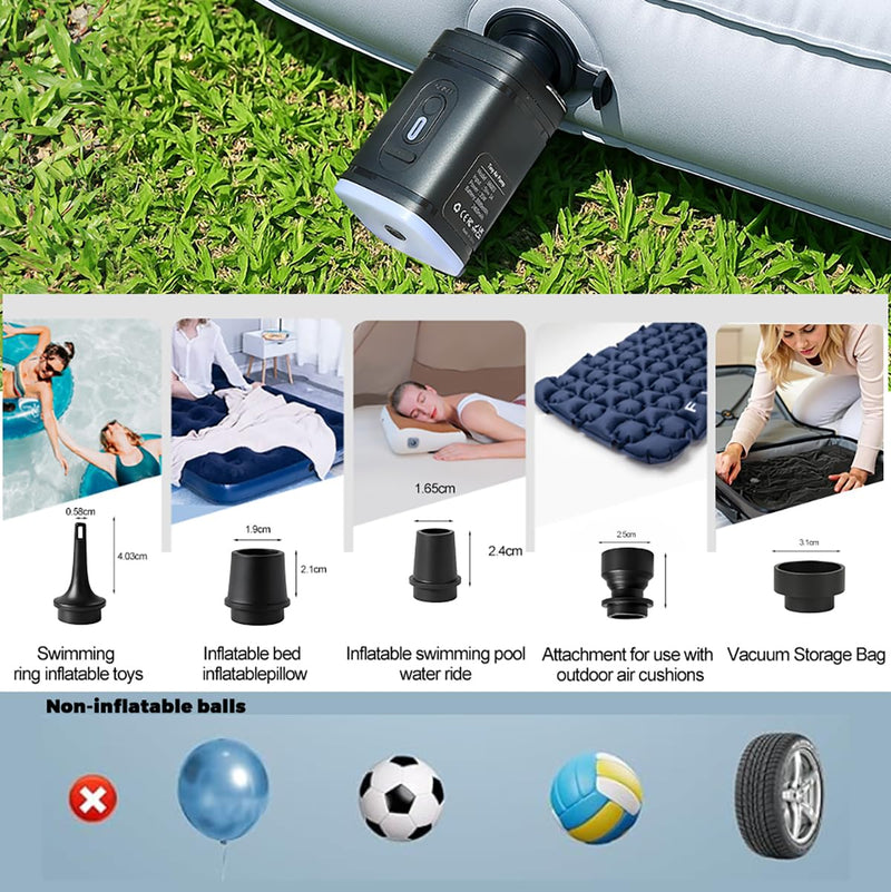 Vacuum Bags for Travel Luggage with Pump, Reusable Space Saver Waterproof Compression Bags for Suitcase,Travel Backpack, Vacuum Seal Packing cube for Storage Organizer Cloth Packing(2PCS + 1PUMP-17L) 2bags+1pump=17L+17L