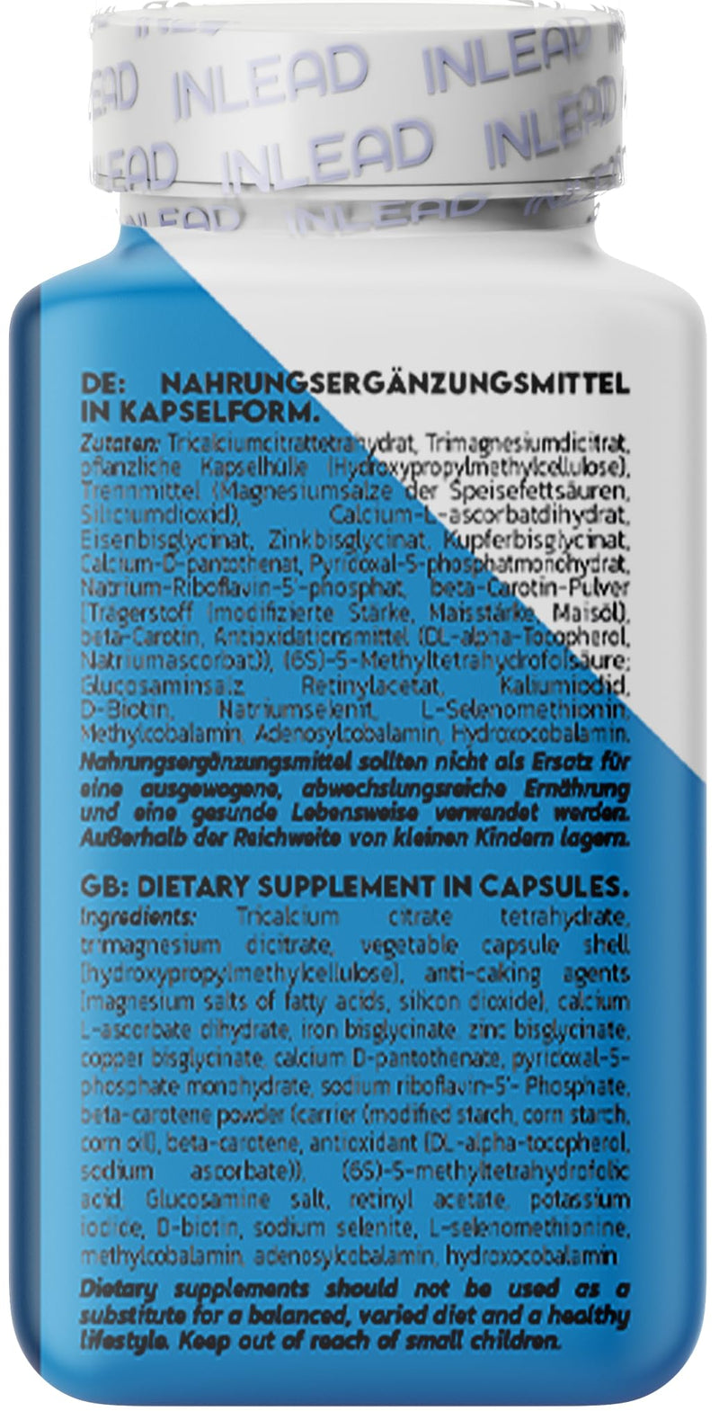 [Australia] - INLEAD - Mineral Stack | High-quality mineral capsules | With minerals, vitamins and trace elements - 150 capsules 