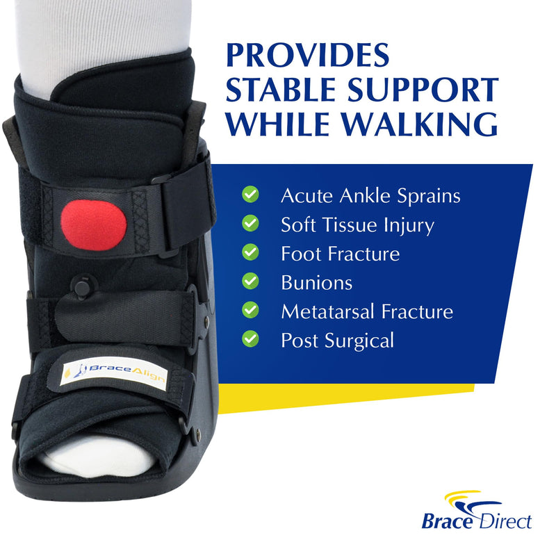 Air CAM Walker Fracture Boot Short – PDAC L4360/L4361 Medical Walking Boot for Sprains, Fractures & Post-Op Recovery, Size M (US Shoe Men 7.5–10.5 / Women 8.5–11.5) Medium (Pack of 1)