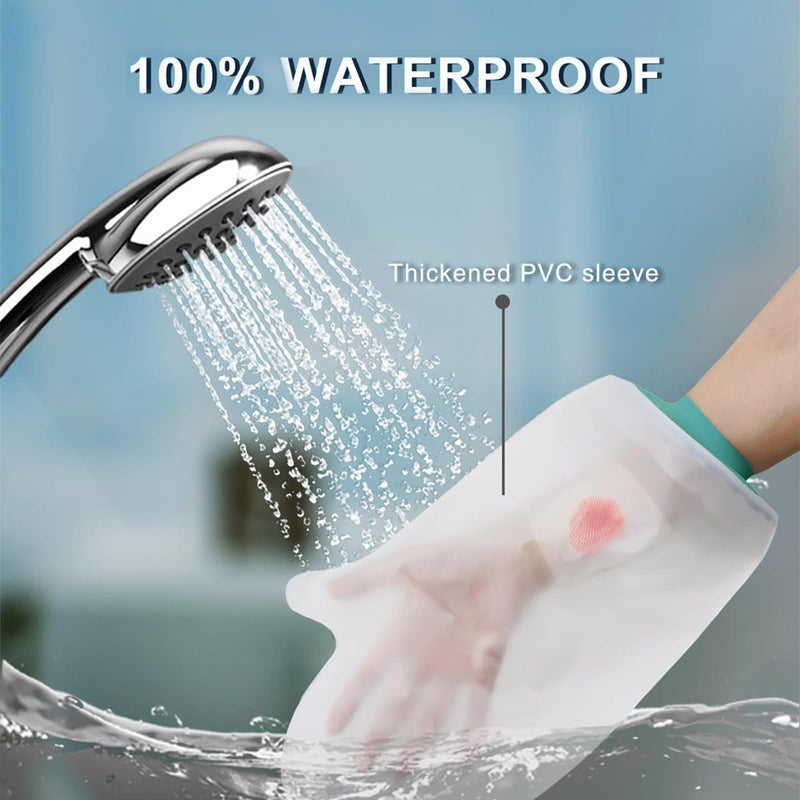 [Australia] - BelleVive Hand Cast Protector Waterproof Hand Cover for Shower Post Surgery Soft Comfortable Cast Protector for Wrist Finger Reusable Cast Bag for Bandages 