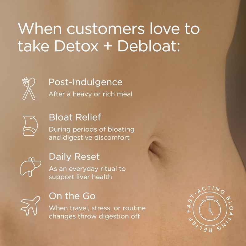 JSHealth Detox + Debloat. Bloating Relief for Women, 60 Tablets | Nutrionist-Formulated, Made with Milk Thistle, Turmeric, and Fennel. Liver Health and Gut Support. 60 Count (Pack of 1)