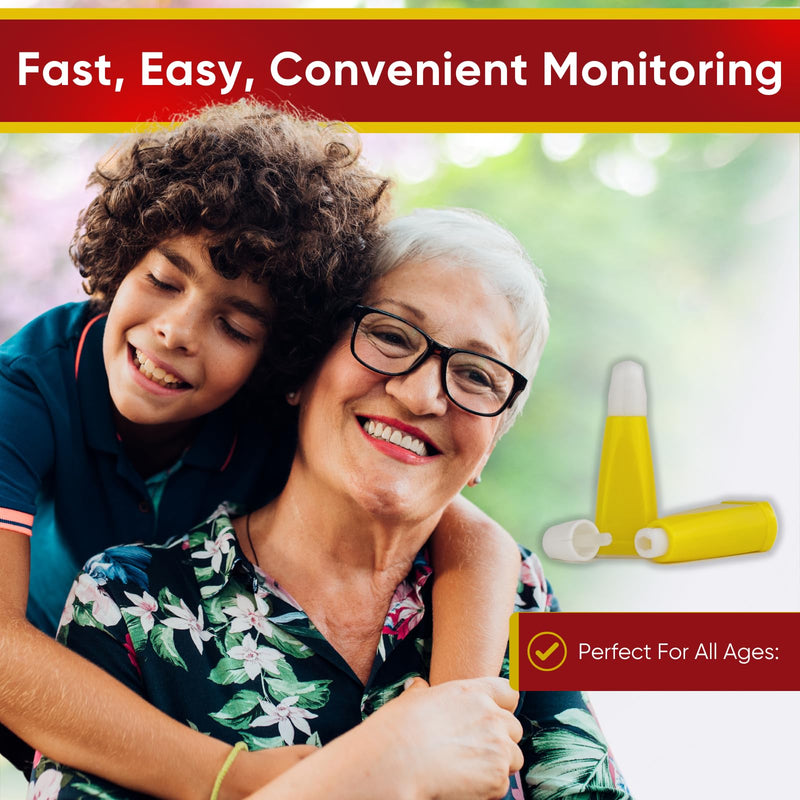 Pressure Activated Safety Lancets, 26G 1.8mm Box of 100, Advocate Single Use Glucose Testing Lancing Device with Automatic Retractable Needle for Blood Sugar Sampling 26g Yellow 26G x 1.8mm, Box of 100