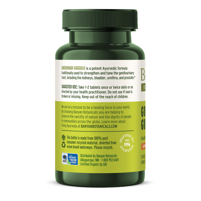 [Australia] - Banyan Botanicals Gokshuradi Guggulu Tablets – Organic Ayurvedic Supplement with Guggulu Resin and Gokshura – Supports Urinary Tract Health – 90 Tablets – Non-GMO Sustainably Sourced Vegan 