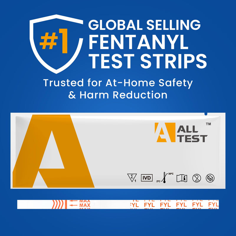 Fentanyl Test Strips | Results in 1 Min | Fast & Accurate | Precision Test Strips for Drug Testing | Detect Trace Amounts | Fentanyl Test Strips for Powder and Liquid - 5 Pack