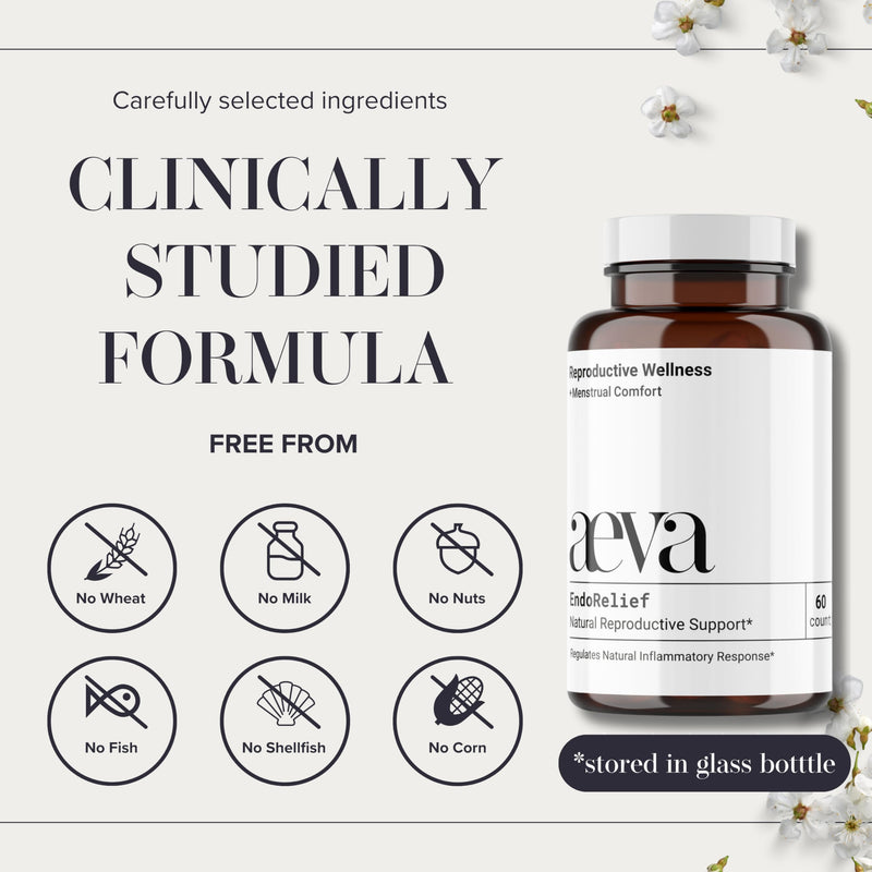 [Australia] - Aeva EndoRelief ‚Äì Serrapeptase-Powered Reproductive Support for Period Discomfort, Hormonal Balance & Healthy Tissue Response ‚Äì Functional Medicine Formula for Women ‚Äì Made in California 