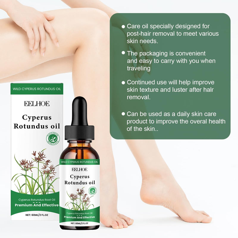 [Australia] - Pack of 2 Cyperus Oil Natural, Cyperus Rotundus Oil, Cyperus Rotundus Oil Hair Removal, Cyperus Oil for Hair Removal, 100% Natural Nut Grass Oil Nourishes the Skin and is Used for Hair Removal (60 ml) 