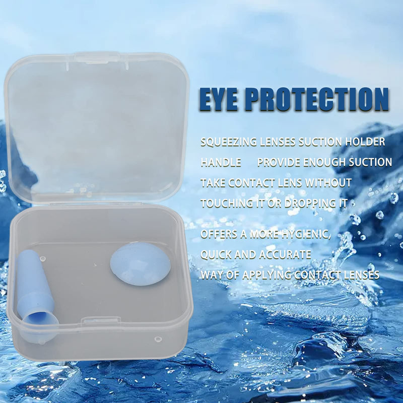 [Australia] - 2 pairs of insert tools for removing contact lenses, eyeball protectors made of soft silicone with suction cup 
