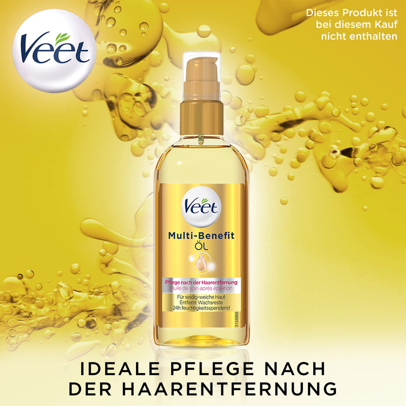 [Australia] - Veet Pure sugar paste with vanilla blossom scent - sugaring paste for hair removal on the body and face - 1 x 250 ml including wooden spatula and fabric strips 