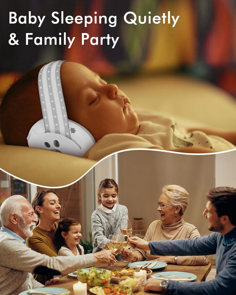 [Australia] - Baby Ear Protection, Noise Cancelling Headphones for Babies, Noise Reduction Earmuffs for Infant and Toddlers up to 36 Months Gray 