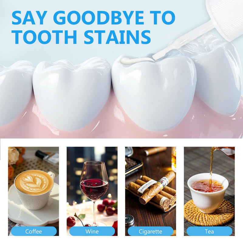 [Australia] - Tooth Paint, Instant Teeth Whitening Paint, Simple & Quick White Paint for Teeth, Safe, Gentle & Long-Lasting, Regain your confident smile Blue-Tooth Paint 