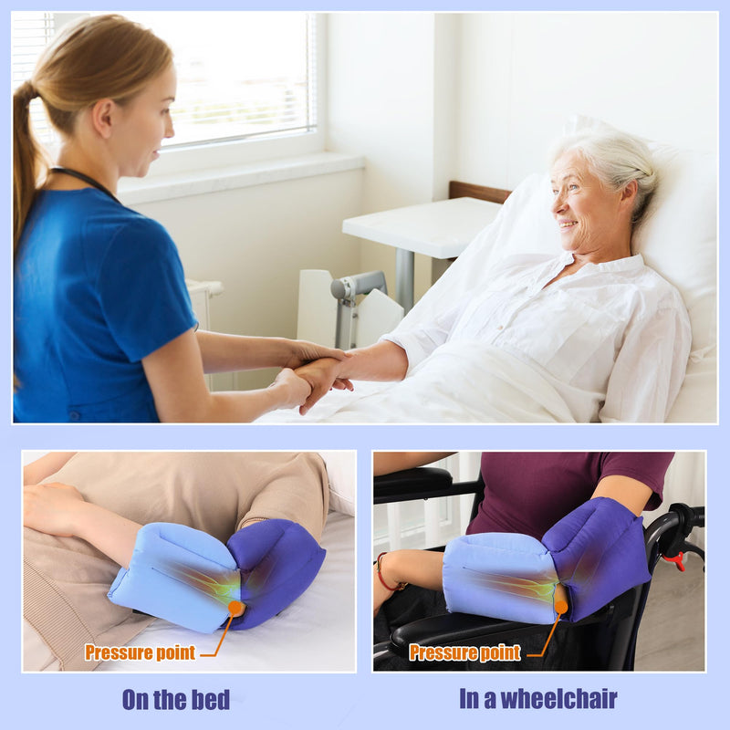 ROYALAY Elbow Protectors for Elderly with 2 Ice Packs, Elbow Pads for Bedridden Patient, Pressure Sore Pad Post-Surgery Care