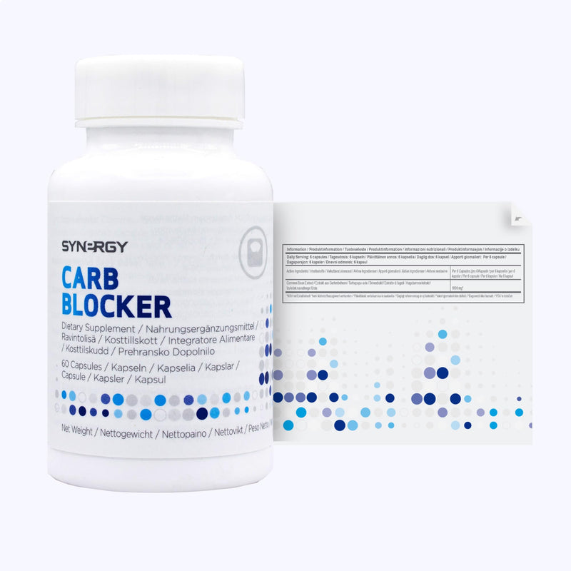 Synergy WorldWide Carb Blocker 60 Capsules | Support Healthy Weight Management and Wellbeing | White Kidney Bean Extract | Calorie-Controlled | 31,7 gr