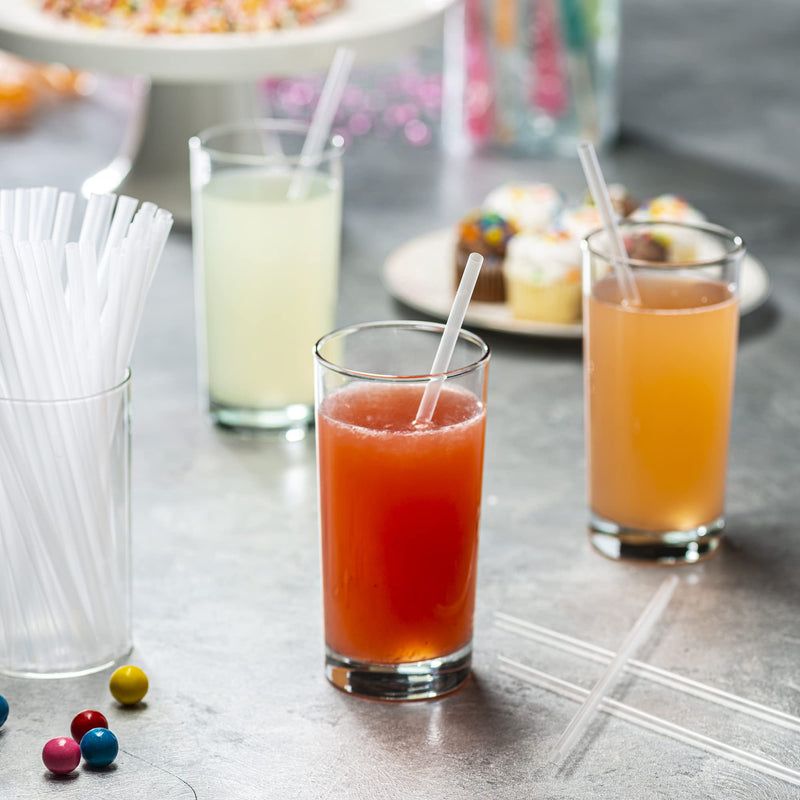 [Australia] - Comfy Package [250 Count] 7.75" High Clear Straws, Disposable Plastic Drinking Straws - Clear 250 Count 