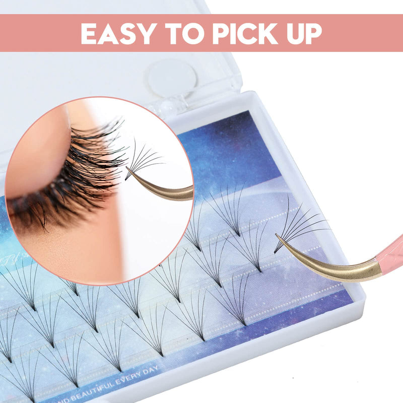 Ms.Queen Eyelash Extension Tweezers Set,Fiber Tip Volume Tweezers Curved 45 90 Degree Angled Tip Lash Tweezers for Mega Volume Mink Lashes 5PCS SET 5pcs Tweezers Set/M018