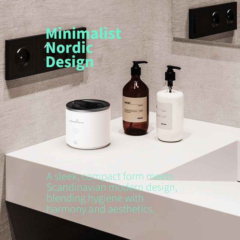 [Australia] - Ultrasonic Retainer Cleaner ‚Äì Auto-Adjust 39-48kHz Electric Cleaner for Aligner, NightGuard, Mouth Guard, Denture & More | Easy & Quiet White 