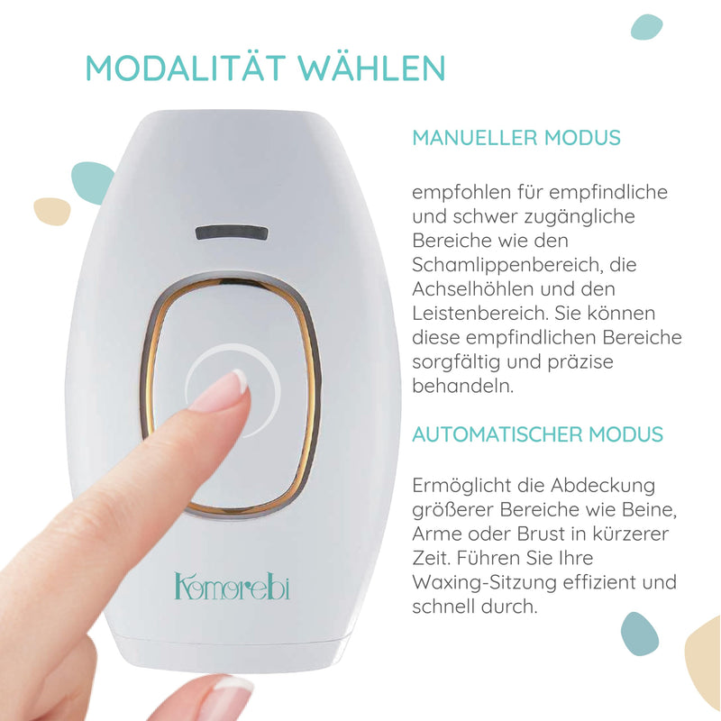 [Australia] - Komorebi Luminare IPL Laser Hair Removal Device Permanent - Hair Removal for Men and Women, 999,990 Flashes, Hair Laser Removal with Automatic and Manual Mode, Laser Hair Removal 