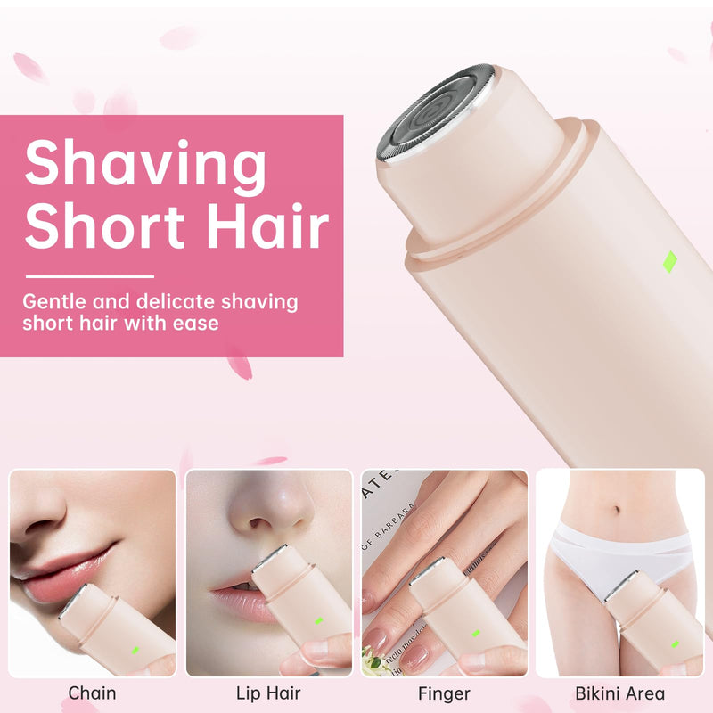 [Australia] - Bikini Trimmer for Women Pubic Hair - 2 in-1 Electric Razors for Women - Rechargeable Dual Head Electric Shaver - Waterproof Bikini Trimmer for Underarm Leg Arm Body Face Armpit Hair Remover 