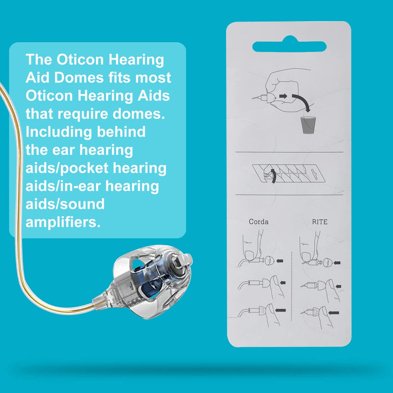 [Australia] - Hearing Aid Domes for Oticon MiniFit Double Vent Bass Domes: 3 Packs (6mm), Universal Domes for Oticon Hearing Aid Supplies 