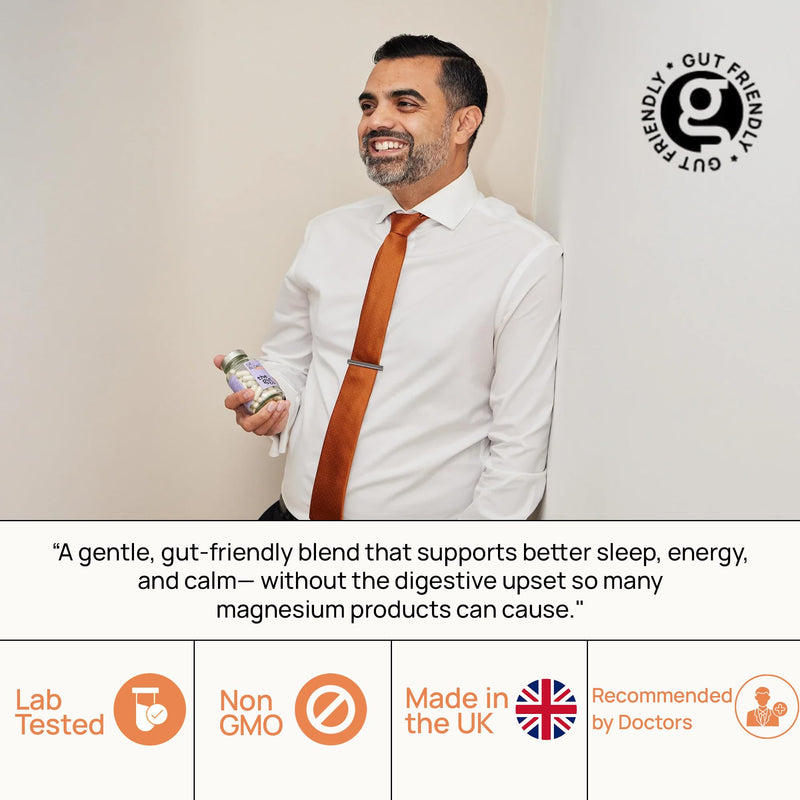 Magnesium Complex 3-in-1 | Magnesium Glycinate, Citrate & Malate | 60 Vegan Capsules | Gut-Friendly, High-Absorption & Bioavailable Magnesium Supplement