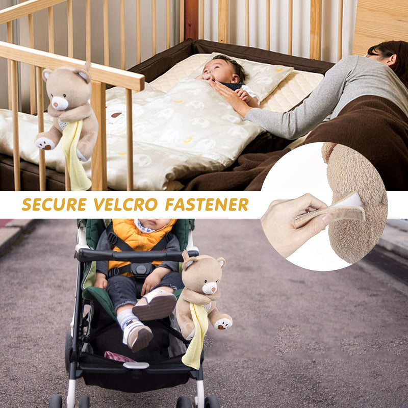 [Australia] - BEREST Rechargeable Baby Sleep Smile Bear, Mom's Heartbeat Baby Cry Sensor Lullabies & White Noise Sound, Nursery Decor Night Light Projector Toddler Crib Sleeping Aid, Baby Shower Gifts A13- RBear 