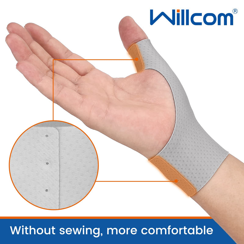 [Australia] - Thumb Wrist Brace Compression Sleeve (2 PCS) for Arthritis Pain Relief Protector Support, Soft Elastic Fabric Thumb Spica Splint Glove Liner for Women and Men -Fits Both Hands (Medium) M Long Version 