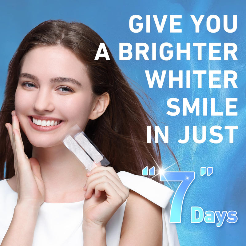 [Australia] - Teeth Whitening Strips-Professional White Strips for Sensitive Teeth Whitening Kit,Enamel Safe Coconut Whitener Strip for Teeth Whitening,Effective for Teeth Stains Remove（28 strips） 