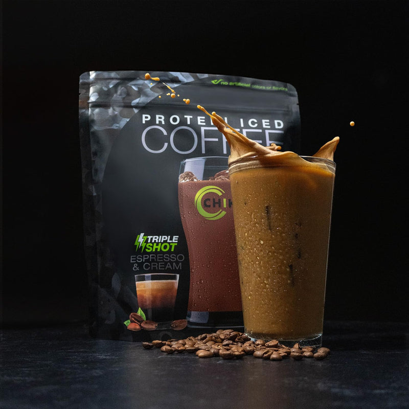 [Australia] - CHIKE Triple Shot Espresso & Cream Protein Iced Coffee, 20 G Protein, 3 Shots Espresso, 1 G Sugar, Keto Friendly and Gluten Free, 14 Servings (15.8 Ounce)‚Ä¶ Triple Shot Espreso & Cream 